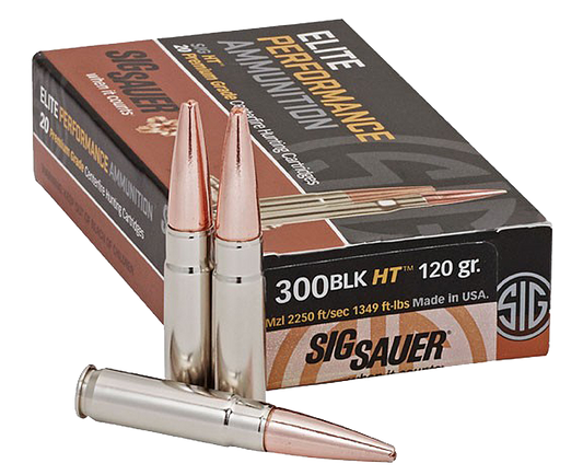 Sig Sauer E300H120 Elite Copper Hunting 300 Blackout 120 gr Copper Solid 20 Round Box