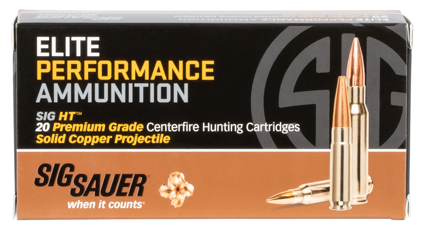 Sig Sauer E308H120 Elite Copper Hunting 308 Win 150 gr Copper Solid 20 Round Box