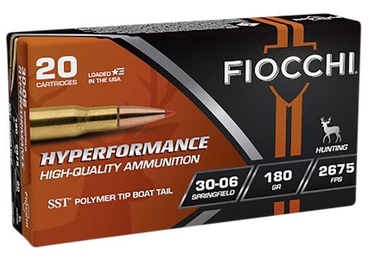 Fiocchi 3006HSC Hyperformance 30-06 Springfield 180 gr Super Shock Tip 20 Round Box