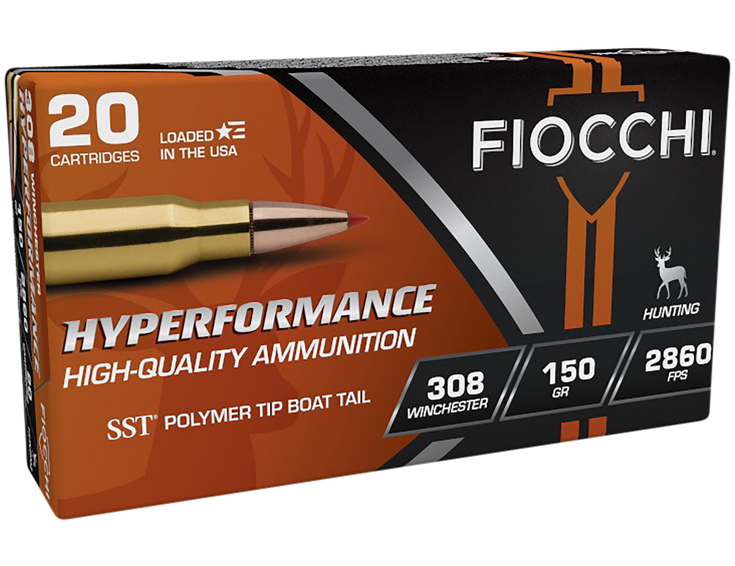 Fiocchi 308HSA Hyperformance 308 Win 150 gr Super Shock Tip 20 Round Box