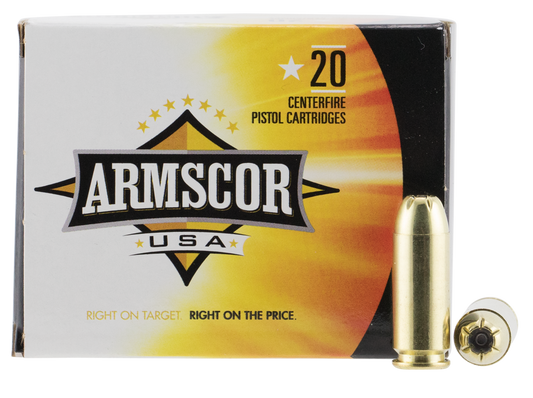 Armscor FAC103N USA 10mm Auto 180 gr Jacket Hollow Point 20 Round Box