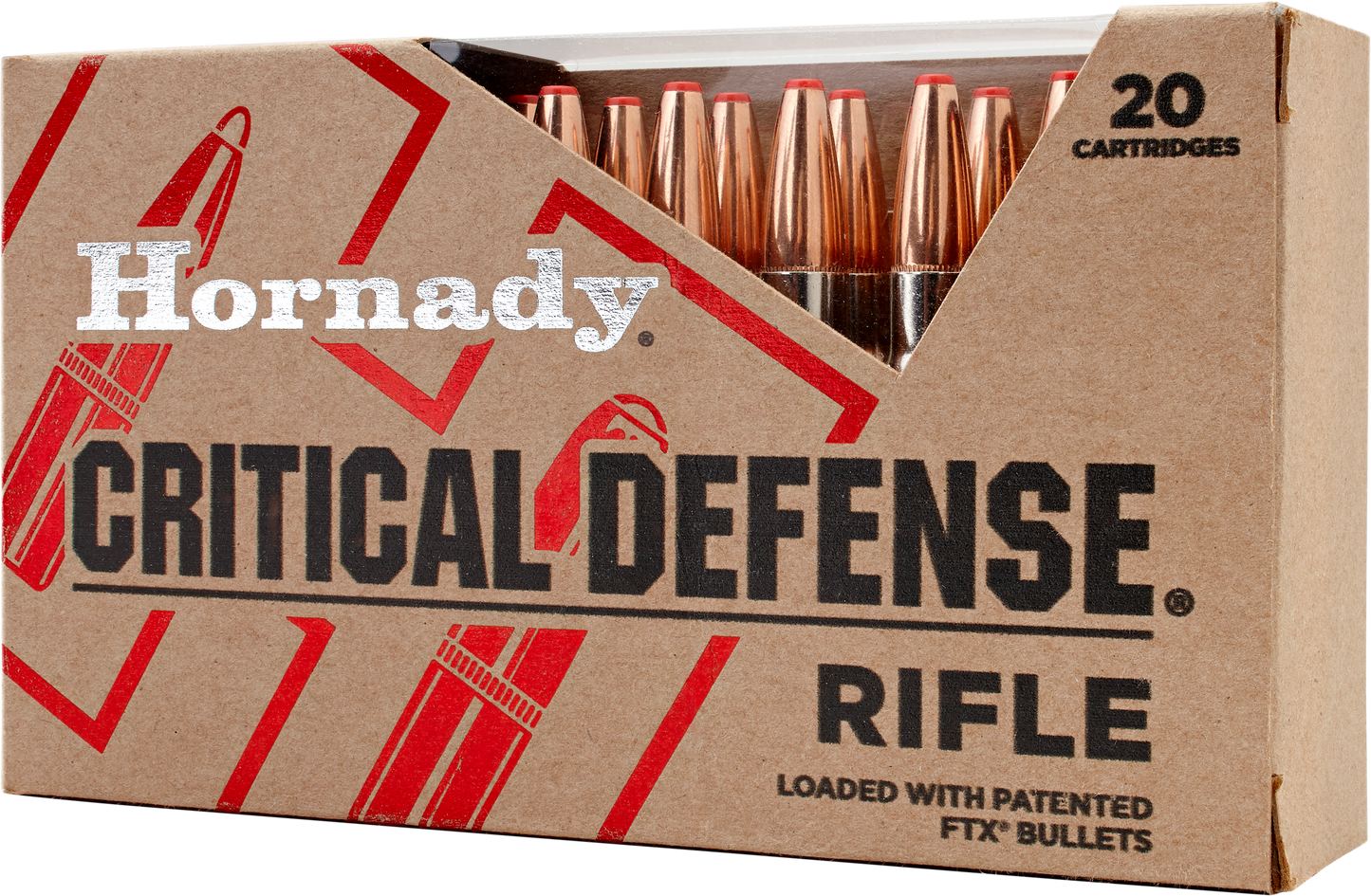 Hornady 80260 Critical Defense 223 Rem 73 gr Flex Tip eXpanding 20 Round Box