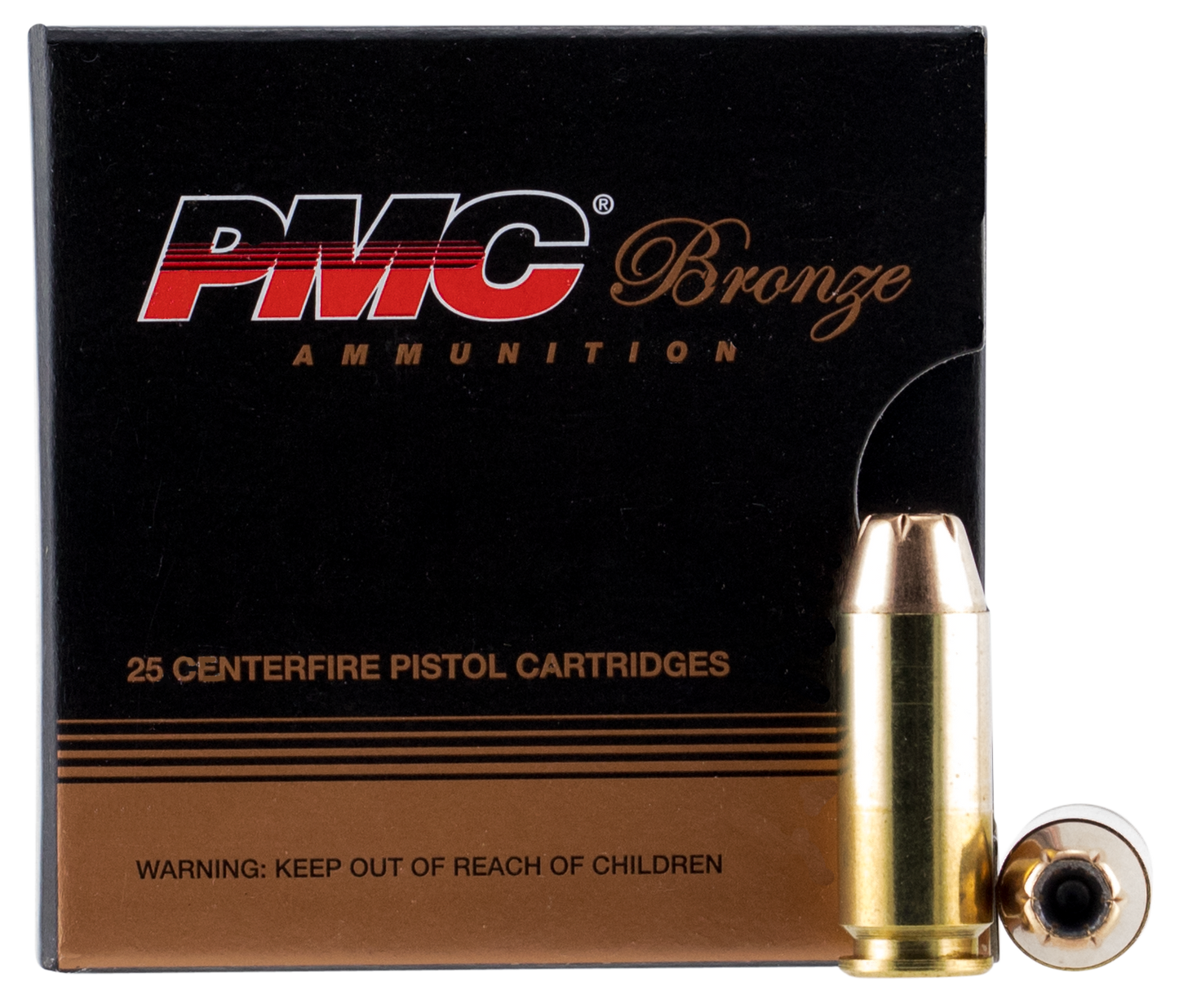 PMC 10B Bronze 10mm Auto 170 gr Jacket Hollow Point 25 Round Box