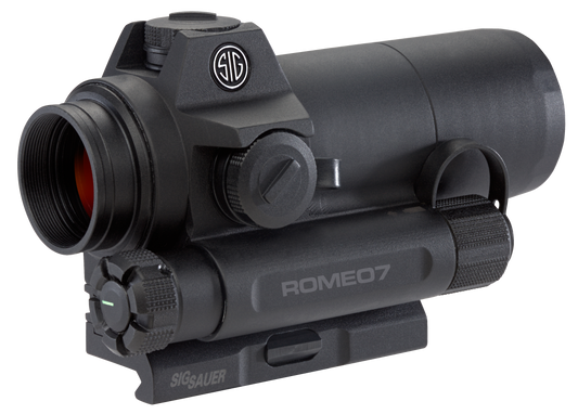 Sig Sauer Electro-Optics SOR71001 Romeo7 Black 1x30mm, 30mm Tube 2 MOA Red Dot Reticle MSR/Carbine